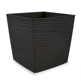 Vaso Aurora antracite h. 29 cm