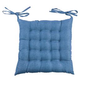 Cuscino sedia blu con laccetti, Pastello Sibilla