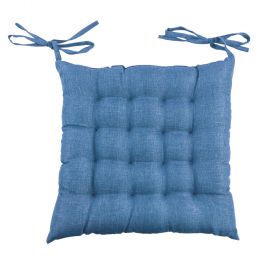Cuscino sedia blu con laccetti, Pastello Sibilla