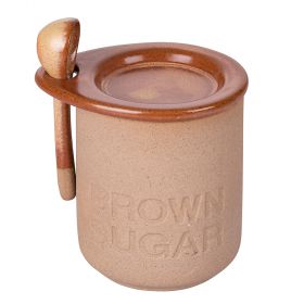 Barattolo zucchero 400 ml in ceramica con cucchiaino