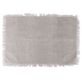 Tovaglietta con frange, 48x33cm, grigio, Tuareg
