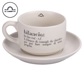 Tazzina caffè con piattino 90 ml, Victionary Bilancia