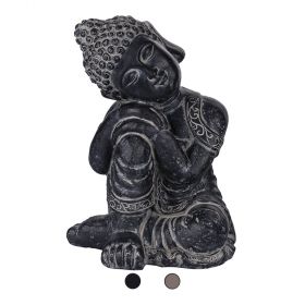 Buddha pensante statua decorativa in poliresina 25,4x25,2x34,6 cm, Esté