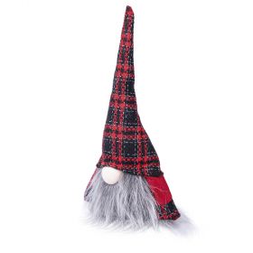 Gnomo piccolo cappello tartan h. 29 cm, Xmas