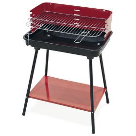 Barbecue rosso rettangolare 58x38xh.82 cm