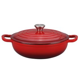 Tegame con coperchio 30,5 cm in ghisa smaltata, induzione, Les Cocottes SìChef