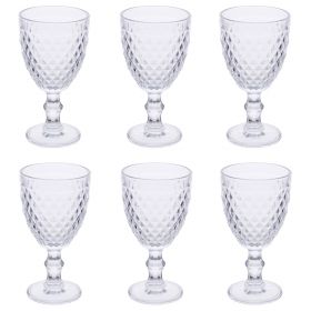 Set 6 calici vino 370 ml in vetro, Madame