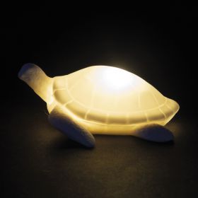 Tartaruga marina led decorativa in ceramica, Ocean