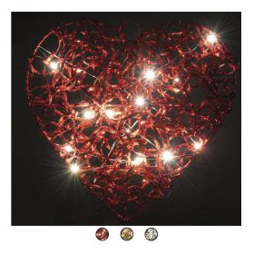 Fuoriporta cuore led 30 cm, Santa's House