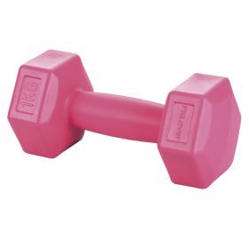 Manubrio fitness 1 Kg, rosa, FitLover