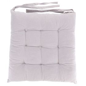 Cuscino sedia grigio chiaro 100% cotone