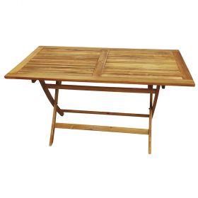 Tavolo rettangolare in acacia richiudibile