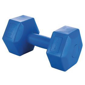 Manubrio fitness 4 Kg, blu, FitLover