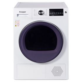 Asciugatrice 9 Kg a pompa di calore, 15 programmi, bianco, Kooper