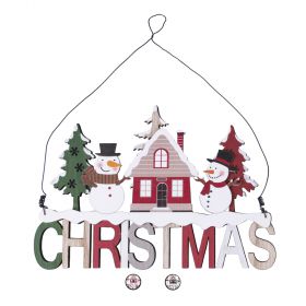 Fuoriporta Christmas in legno 23x24 cm, Wood
