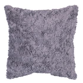 Cuscino arredo grigio chiaro effetto pelliccia 43x43 cm, Xmas