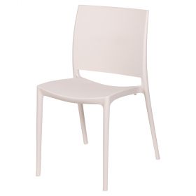 Sedia bianca in plastica PP, Hollywood Sibilla