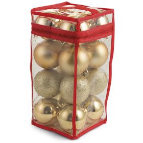 Set 16 palle di Natale oro assortite Ø 8 cm, Santa's House