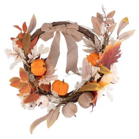 Ghirlanda decorativa con zucche, foglie e bacche, Pumpkin