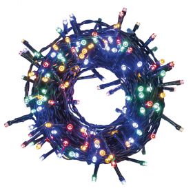 Filo 240 led multicolor, 10,7 m 3,6W, uso esterno