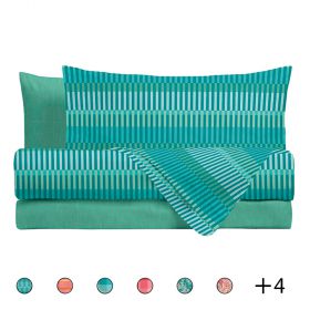 Completo letto matrimoniale in policotone, Basic