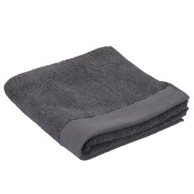Asciugamano in morbidissimo cotone 50x100 cm, grigio, Sibilla