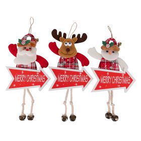 Appendino tartan gambe morbide h. 30 cm, Santa's House