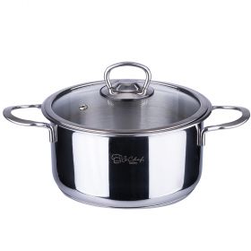 Casseruola 24 cm in acciaio inox 18/0, Carmelina SìChef
