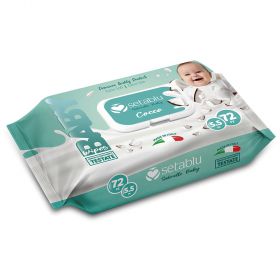 Salviette baby 72 pezzi, essenza latte di cocco, Esseci