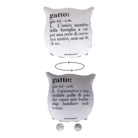 Cuscino arredo gatto double face