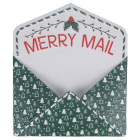 Decorazione natalizia porta lettere da parete in ferro, XMas
