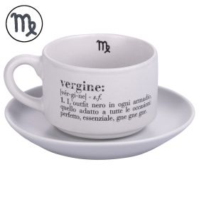 Tazzina caffè con piattino 90 ml, Victionary Vergine