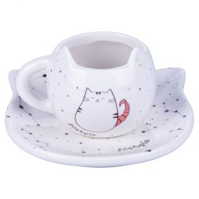 Tazzina caffè con piattino, Oroscocats Scorpio