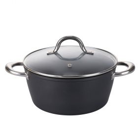 Casseruola 24 cm con coperchio, fondo full induction, SìChef Premium