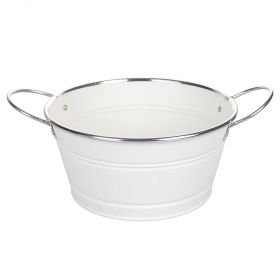 Secchiello milleusi bianco Ø20xh.9,5 cm