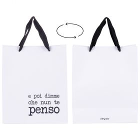 Busta regalo media in carta 22x10x26 cm, S.P.Q.eRe