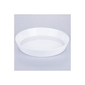 Piatto fondo in vetro opalino 22,5 cm, bianco