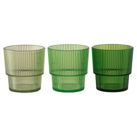 Bicchiere acqua 300 ml in plastica PS, Shades of Green, Unico