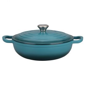 Tegame con coperchio 30,5 cm in ghisa smaltata, induzione, Les Cocottes SìChef
