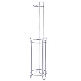 Portarotolo bagno, colore silver lucido