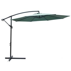 Ombrellone lampara da giardino verde Ø 300 x h. 245 cm