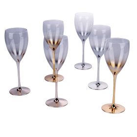 Set 6 calici vino in vetro 410 ml