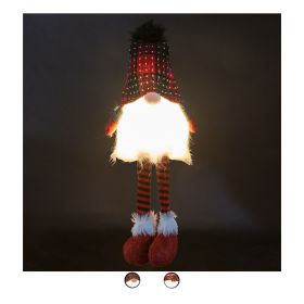 Gnomo Hipster luminoso gambe morbide h.68 cm, Santa's House