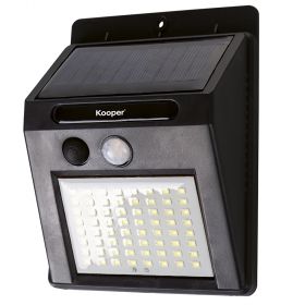 Lampada segnapassi con sensore crepuscolare 64 led, Kooper