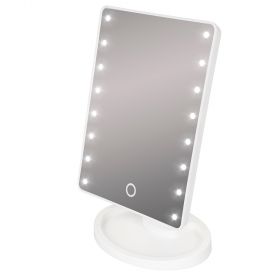 Specchio make-up bianco 16 led 16x21 cm, Hollywood