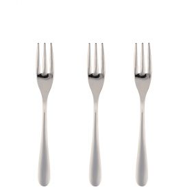 Set 3 forchette dessert in acciaio inox 18/10, Segno