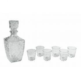 Set bottiglia e 6 bicchieri liquore Diamante SìChef