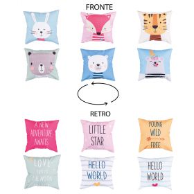 Cuscino arredo 45x45 cm double face, Young