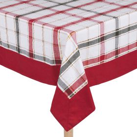Tovaglia 140x180 cm in cotone, 8 posti tavola, Lurex White