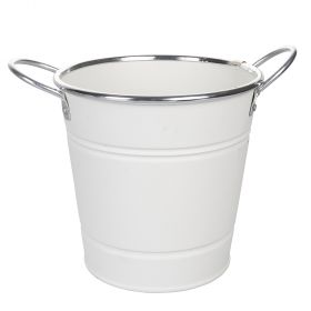 Secchiello milleusi bianco Ø18xh.15,5 cm